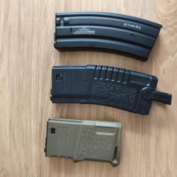 Lot de trois chargeurs airsoft (ar15)