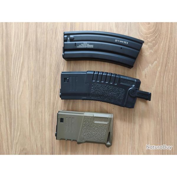 Lot de trois chargeurs airsoft (ar15)