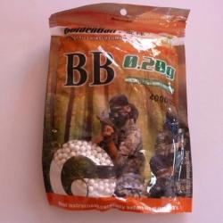 4000 billes GoldenBall Airsoft 0.20 g 5.95 mm *NEUF*