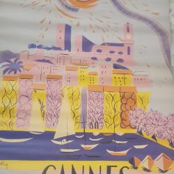 Affiche officielle du festival de Cannes de 1951.  Pas une copie. Une vraie