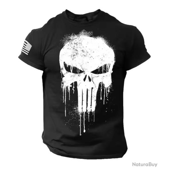 T-Shirt streetwear Am�ricain Style PUNISHER coloris NOIR