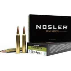 Munitions NOSLER Cal.300win mag T-tip 180gr 11.7g par 60