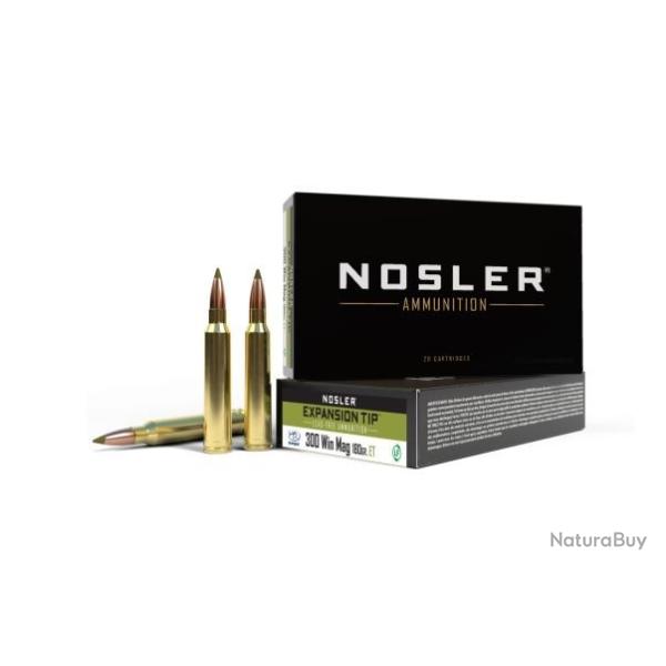 Munitions NOSLER Cal.300win mag E-tip lead free 180gr 11.7g par 60