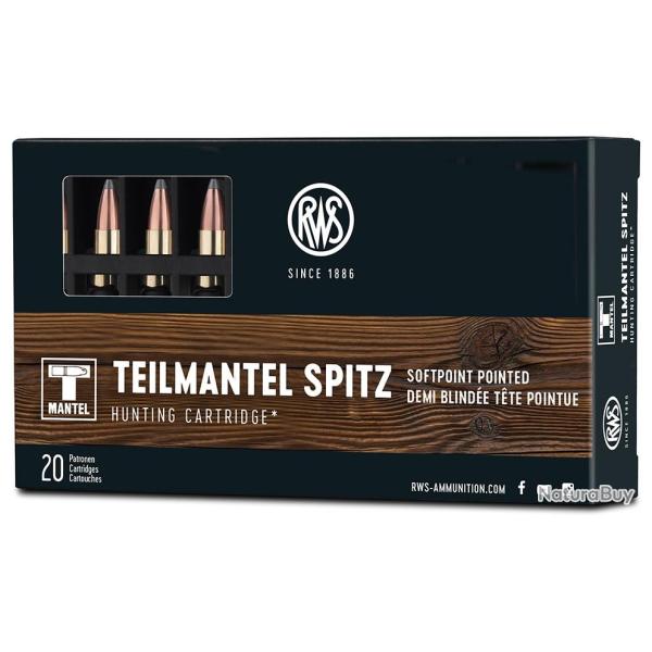 Vente Flash ! 100 Munitions RWS Teilmantel Cal.222 Rem 50Grs