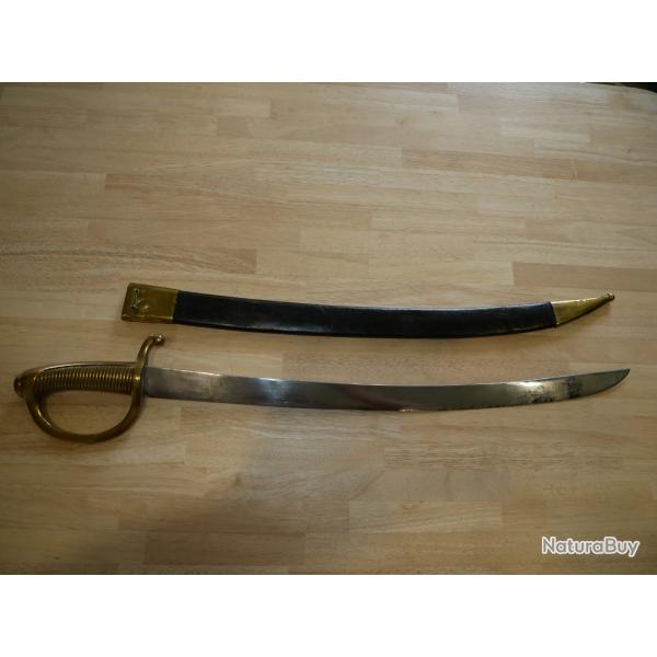 Sabre briquet AN XI Fabrication BARISONI avec son fourreau