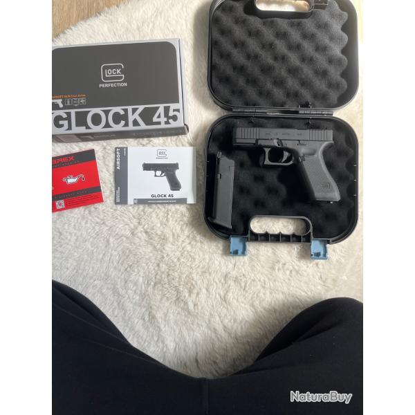 Ghk Glock 45 gen 5 umarex neuf avec mallette Glock