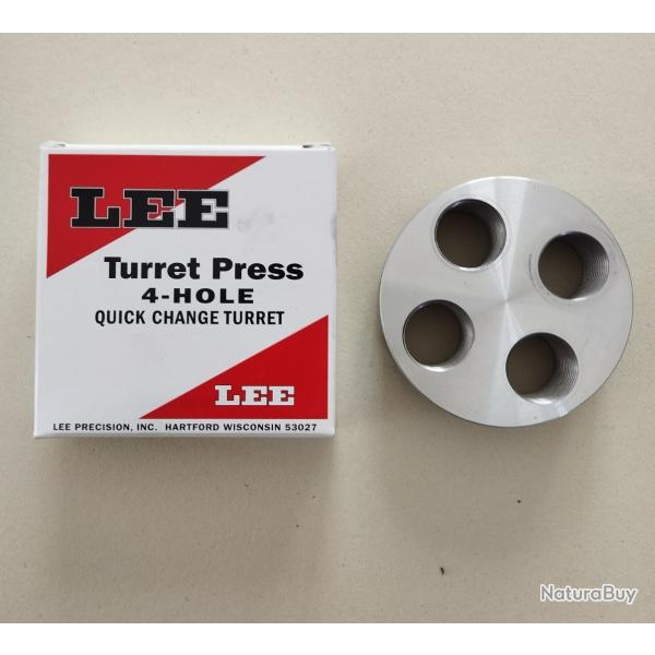 Disque 4 holes pour LEE TURRET + adaptateur/rehausse