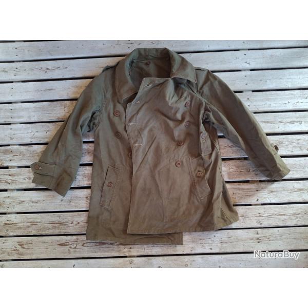 WW2 VESTE / PALETOT MOTOCYCLISTE / TANKISTE M 38 ORIGINALE