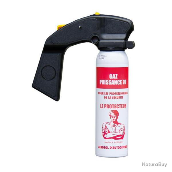 BOMBE GAZ CS PUISSANCE 70-100ML - LPSA LE PROTECTEUR