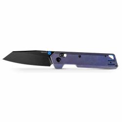 Couteau Vosteed Parallel Lame Acier S35VN Manche Titane Purple Crossbar Lock VOSA3518