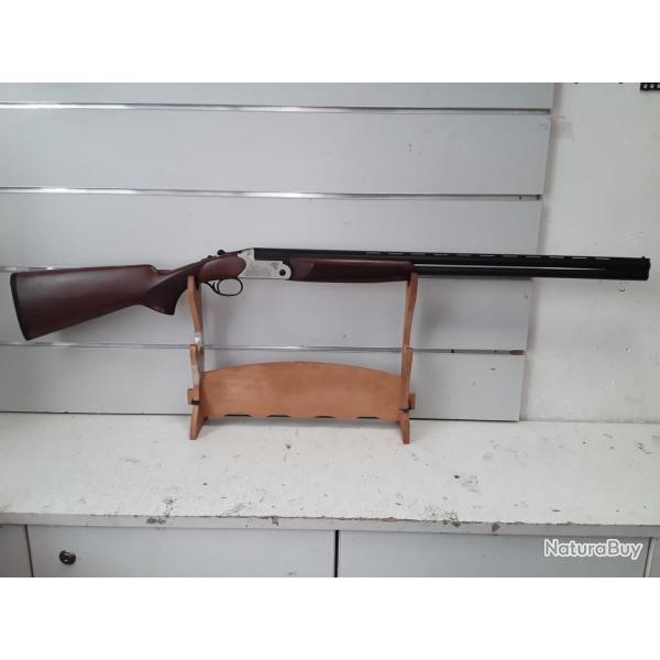 Fusil superpose LUGER eagle gris grave perdrix faisan  cal.410 bois can.76cm top affaire