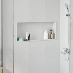 Niche de Douche Blanc 75 x 30 x 9,5 cm Acier inoxydable