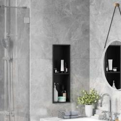 Niche de Douche Noir 60 x 20 x 9,5 cm Acier inoxydable