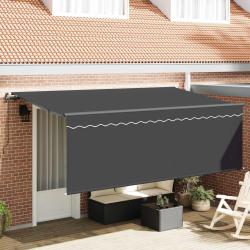 Auvent R&eacute;tractable Anthracite 400 x 200 cm