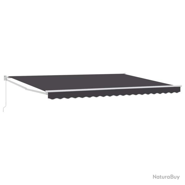Auvent r�tractable manuel Anthracite 4 x 2 m