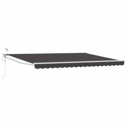 Auvent r&eacute;tractable &eacute;lectrique Anthracite 4 x 2 m