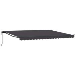 Auvent r&eacute;tractable &eacute;lectrique Anthracite 4 x 2 m