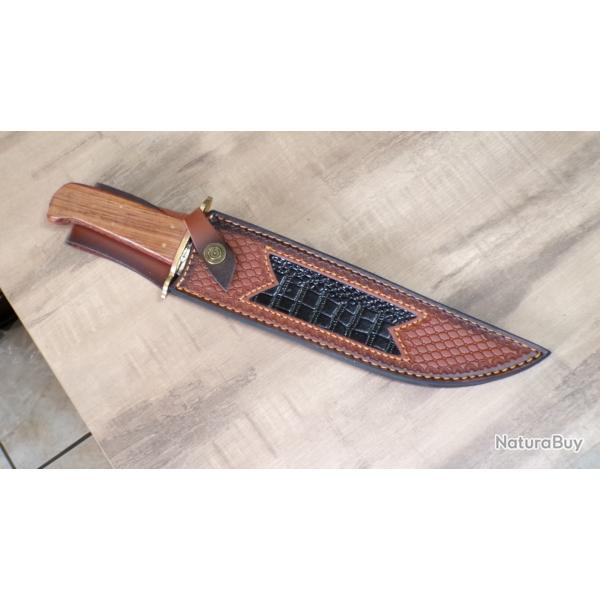 GROS COUTEAU BOWIE KNIFE LAME DAMAS