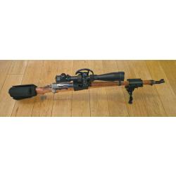 K31 - Rail picatinny lunette de tir avec montage collier monobloc - Schmidt Rubin