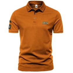 Polo US ARMY Brod&eacute; coloris OCRE