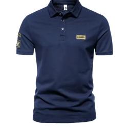 Polo US ARMY Brod&eacute; coloris BLEU