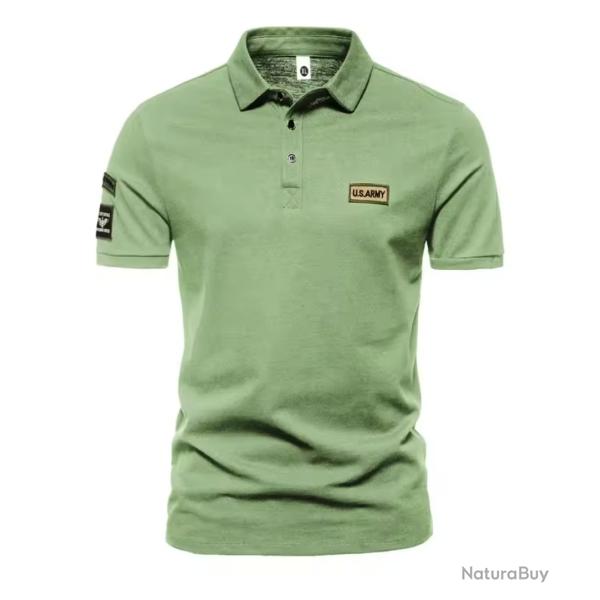 Polo US ARMY Brod� coloris VERT