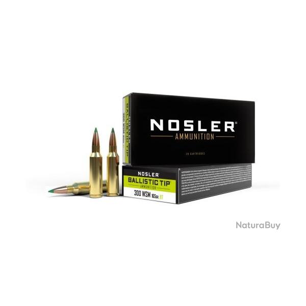 Munitions NOSLER Cal.300wsm BALLISTIC TIP 165gr 10.7g par 60