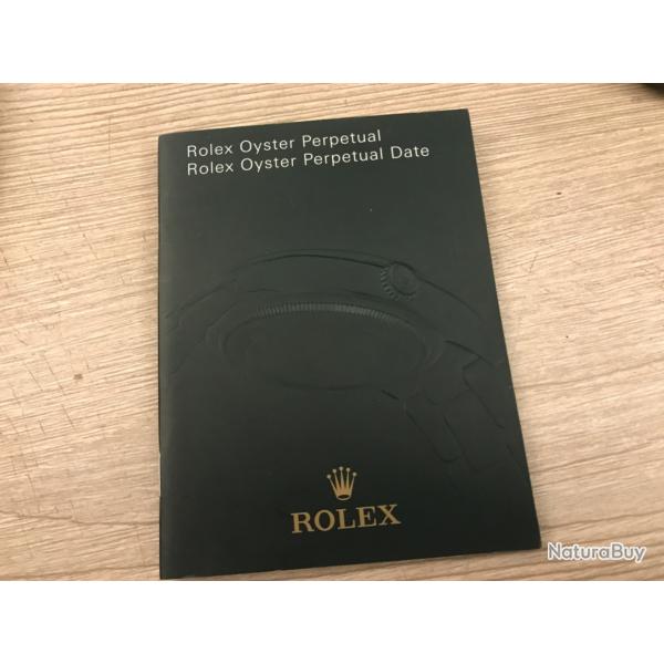 rolex 26-page oyster perpetual date booklet 578.21 Fr - 3.2011 (in french)