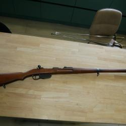 Fusil STEYR MANNLICHER 1895 en 8x50R pi&egrave;ce de terrain