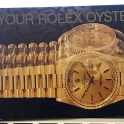 rolex 'your rolex oyster' booklet livret 579.56 USA - 75 - 3.1996 (in english)