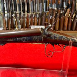 FUSIL A CHIENS ARTISAN ST&Eacute;PHANOIS : TR&Egrave;S BON &Eacute;TAT, CAL 16/65 CARTOUCHES A BROCHES, CAT.D VENTE LIBRE