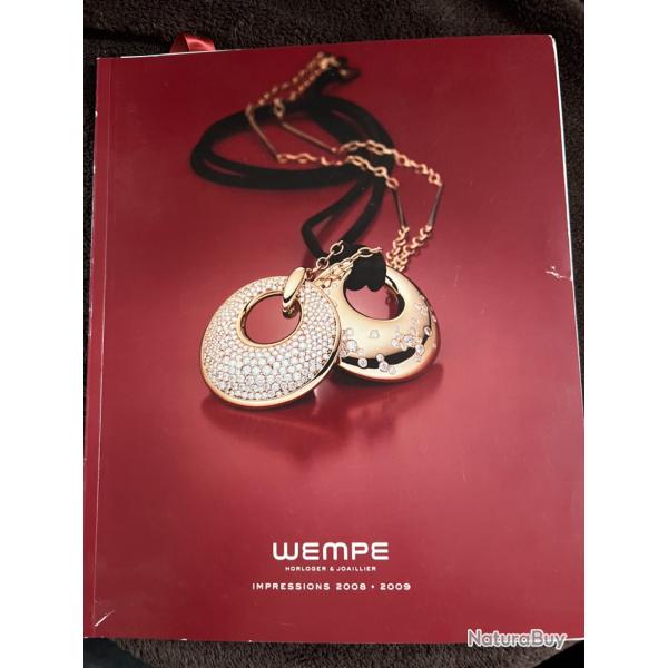Wempe horloger et joaillier, catalogue France 2008 2009 et liste de prix