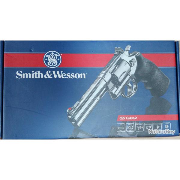 REVOLVER BILLES ACIER 4.5MM SMITH WESSON 629 CLASSIC 6.5" GRIS ACIER EN CO2 DE CHEZ UMAREX