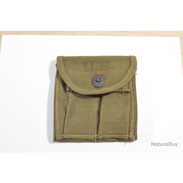Porte chargeurs USM1 dat� 1943 confectionn� en toile OD7 USA Army (15)