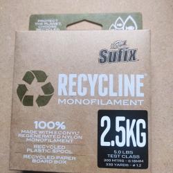 Bobine de fil Recycline monofilament 0,18mm, 300 m&egrave;tres Sufix.