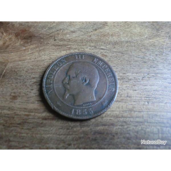 monnaie dix centimes  napol�on III  1855 D