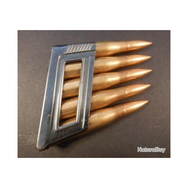 1315 - Clip de 5 cartouches 8 mm MANNLICHER HONGROIS