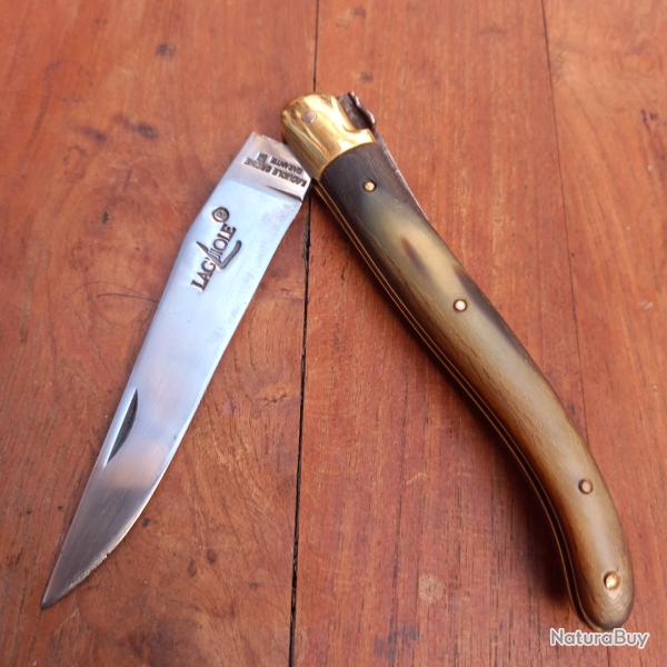Joli Couteau LAGUIOLE ORIGINE GARANTI  Manche en Corne