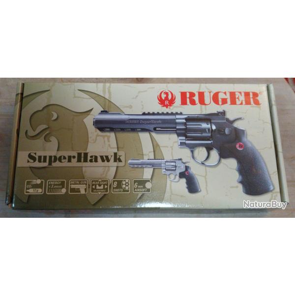 Revolver Ruger Super Hawk 8 pouces noir 6mm