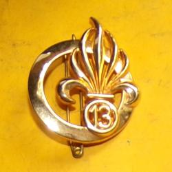 LEGION : INSIGNE DE BERET DE LA 13&egrave;me D.B.L.E  DE LA LEGION ETRANGERE  , FABRICANT BOUSSEMART 2003