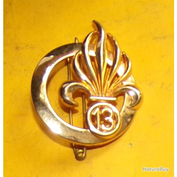 LEGION : INSIGNE DE BERET DE LA 13�me D.B.L.E  DE LA LEGION ETRANGERE  , FABRICANT BOUSSEMART 2003