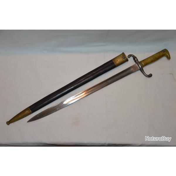 BAIONNETTE BADOISE MAUSER Mle 1871-FUSILS MAUSER 1871, 1871/84 & 1888-REGIMENTEE 114.R.E.3.190. BADE