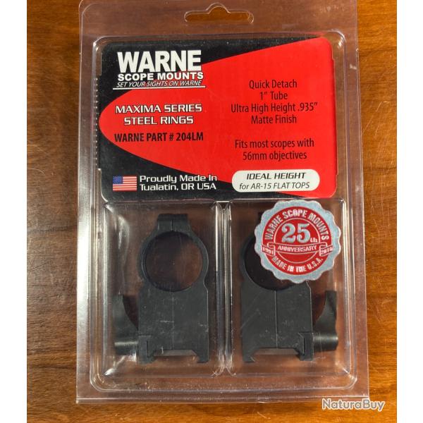 Colliers WARNE 204LM 25,4mm d�tachables Ultra-Hautes
