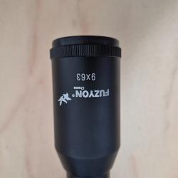 Lunette de hutte 9x63 Fuzyon Chasse + colliers  NEUVE