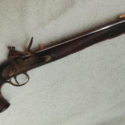 pistolet kentucky &agrave; silex Pedersoli calibre 44