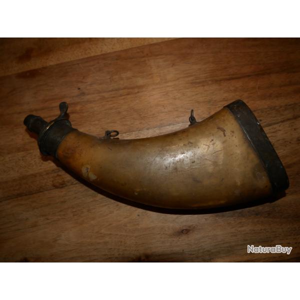 Poire � poudre en corne � restaurer, m�canique gripp�e