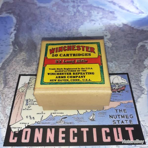 22 LR (Long Rifle / Winchester): AU CHOIX; Reproduction boite munitions (vide) WIN 15008745