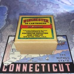 22 Magnum (Winchester): AU CHOIX; Reproduction boite munitions (vide) WIN 15008756