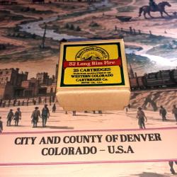 32 LRF (Western Colorado Cartridges): Reproduction boite munitions (vide) collection WCC 15008756