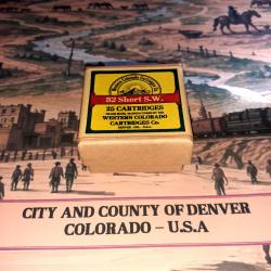 32 Short SW (Western Col. Cartridges): Reproduction boite munitions (vide) collection WCC 15008767